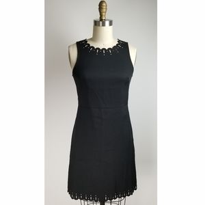 LOFT Little Black Sheath Cutout Dress